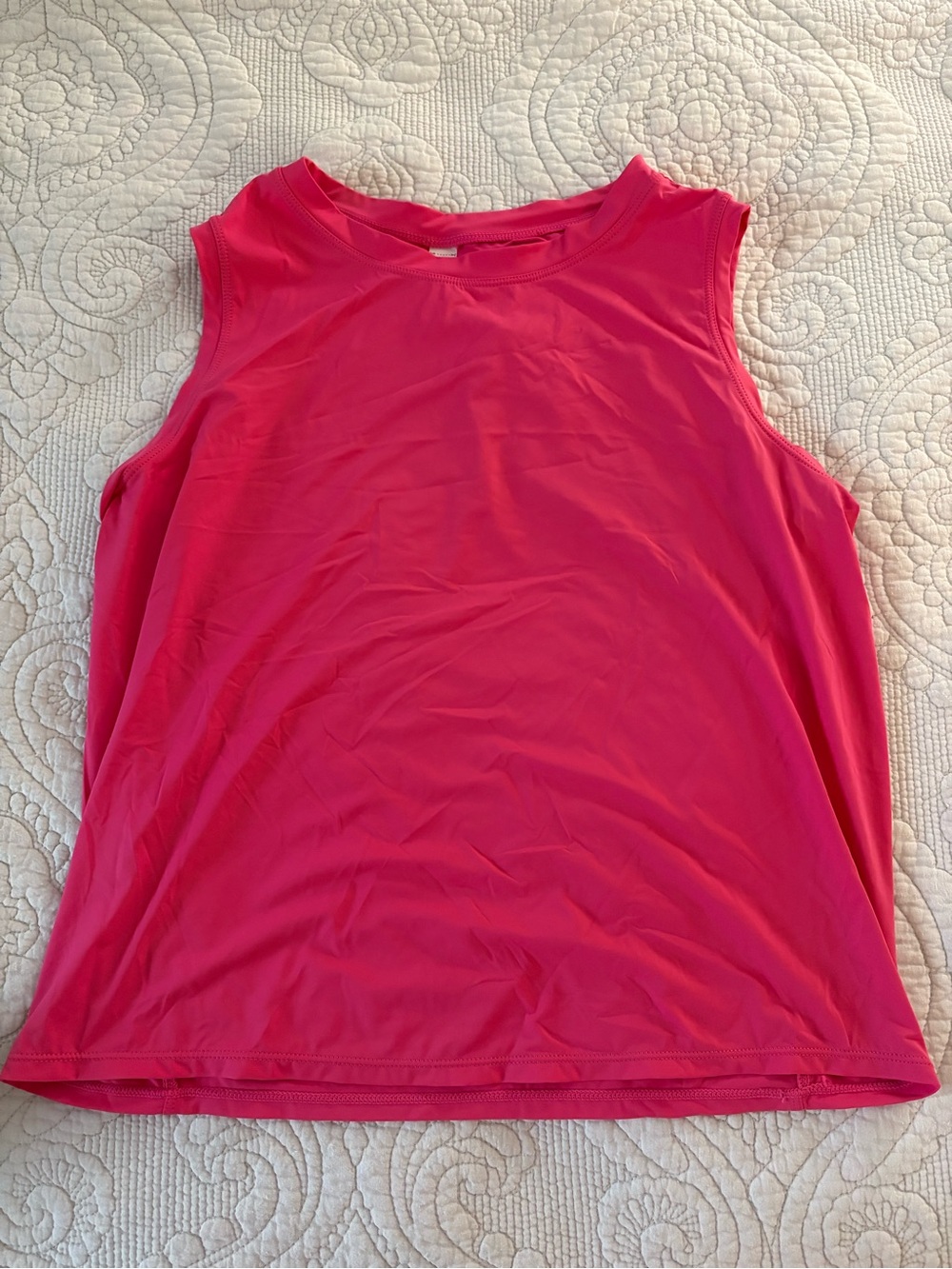 Women's Sleeveless Athletic Tank Top - Hot Pink Small